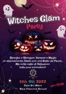 Party esclusivi: 30 ottobre Orange Party e 31 Ottobre con il Witches Glam Party